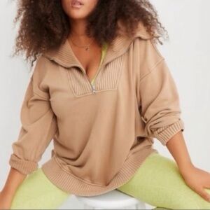 Aerie Down To Earth Quarter Zip